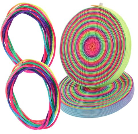 4 Stück Elastisches Springgummiband Heimfitnessgeräte Fitness-Zubehör Springseile Springseilmatte Maschine Trainingssegel gummiseil springen Seil Seilspringen Baumwollseil ibasenice