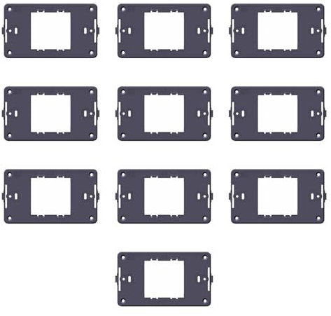 CONFEZIONE DA 10 SUPPORTI A 1 MODULO SCHUKO UNEL, PER CASSETTA SCATOLA 503, PER PLACCA A 1 POSTO, COMPATIBILE CON BTICINO MAGIC, SERIE TONDO', SERIE CIVILE, MASCHERINA