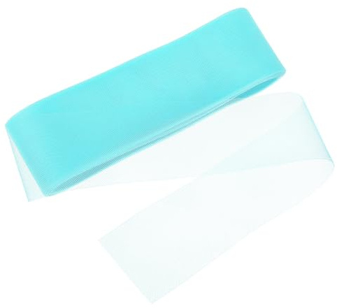 QUARKZMAN 25 Yards Steifes Rosshaargeflecht, 3 Zoll Breit Dekoband für Knochen Nähen Hochzeitstanzkleid DIY Handwerk Zubehör, Hellblau (1 Rolle)