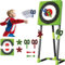 Axe Throwing Game Set - 2-in-1 Axe Throw & Lawn Dart Combo with 2 Axes, 2 Dart Game Boards, and Metal Frame for Indoor & Outdoor Family Fun