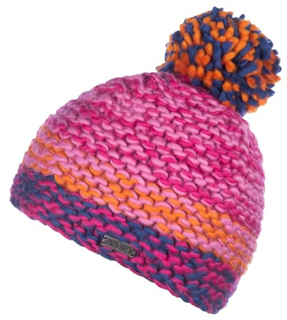 Moshiki | Wolle Bommel Mütze Dinesh | Mit Baumwoll-Fleece Band gefüttert | Damen und Herren | 100% Wolle, Futter 100% Baumwolle (KBA)