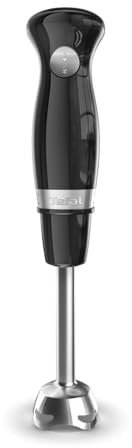 Tefal Soleil Hand Blender, Black Collection, 2 Speeds, Pulse, 2 stainless Steel Blades, Powerful 450W, Anti-splash Foot, Dishwasher Safe Parts, HB4718G0