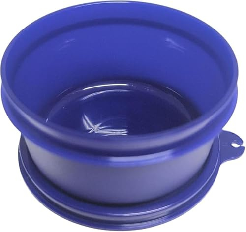 Tupperware Sommer Drops Bowl with Hanging Lid Leak-Proof 250ml Dark Blue Food Storage Container