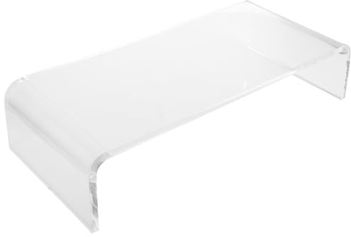 BESPORTBLE Clear Acrylic Keyboard Protector and Bridge Stand Anti-cat Transparent Cover with Dust and Liquid Resistance Multi-functional Keyboard Riser and Storage Shelf for Desktop Acrylic