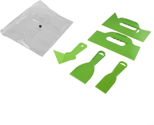 Upluxmira 5pcs Putty Knives & Scrapers Set, Spackling Spatula Paint Removal, Wallpaper Stripper, Glue Cleaner Floor Wall Tile, Ergonomic Hand Tools