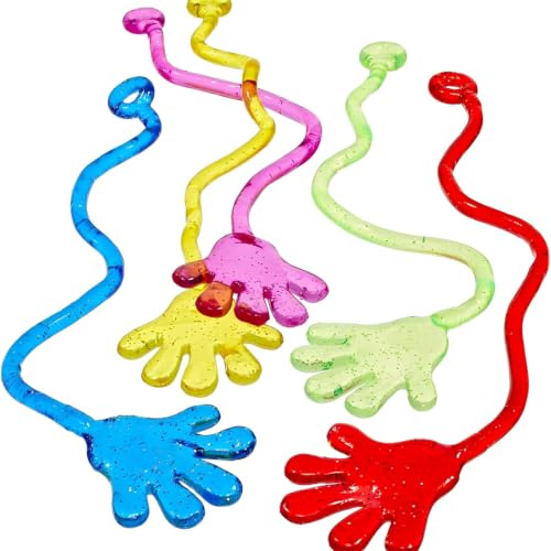 MLRUQRX 20 Stück Klatschhand Kinder Mitgebsel Gastgeschenke, Glibberhand als Party Mitbringsel für Jungen und Mädchen, Klatschen spiel, Kindergeburtstag Geschenke, Zufällige Farben