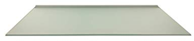 Regale4You Glasregal 80x40 cm /8mm satiniertes Glas Wandprofil LINO8 Alu Silber / 1 Glasablage