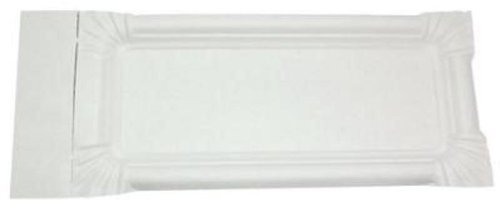 Gastro-Bedarf-Gutheil 1000 x Pappteller 8 x 18 + 3 cm Abriss weiß Bratwurst - Pappen