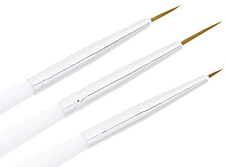 Premium Pinsel-Set Kuh Nageldesign - Studio Qualität - 3er Pack