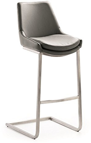 Mayer Tresenhocker, Kunstleder, grau, One Size