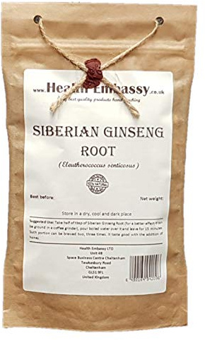 Health Embassy Siberian Ginseng Root (Eleutherococcus senticosus), 100 g