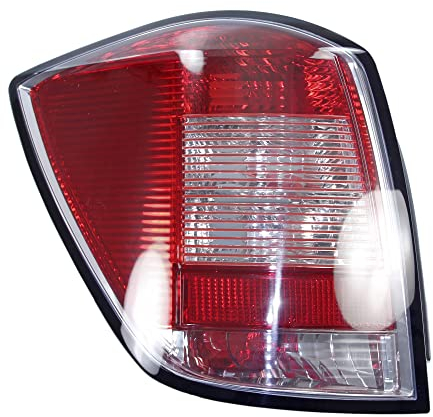 BESTPRICE 1x Heckleuchte links rot/weiß ohne Lampenträger Kompatibel mit OPEL ASTRA H Caravan (A04), ASTRA H Kasten/Kombi (L70)