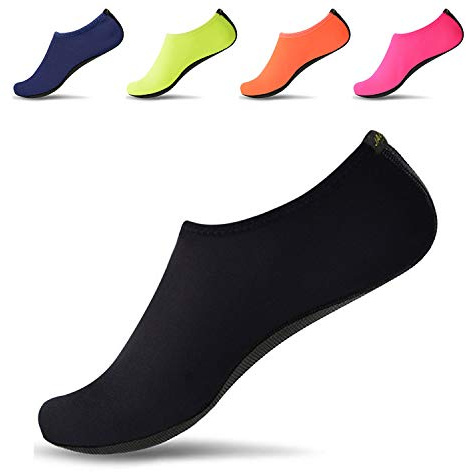 JACKSHIBO Water Shoes for Women Men Quick-Dry Swim Shoes beach Water Socks