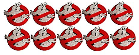 Aufnäher/Bügelbild Ghostbuster Vorteilspack 10 Stück