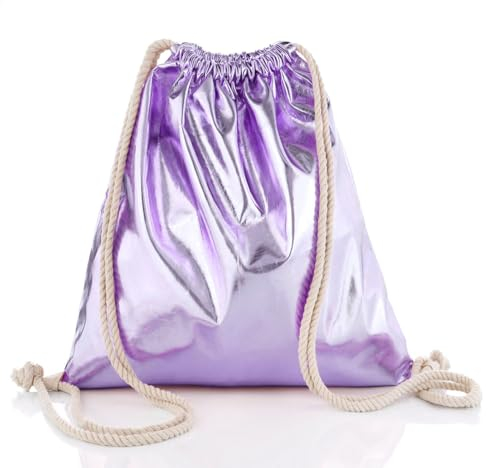 Glamexx24 Turnbeutel Rucksack Gymbag Gym Bag (Hell Lila, Onesize)