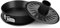 FORMEGOLOSE, molde desmontable de 2 bases Ø 26 cm, Fondo antigoteo, Acero con revestimiento antiadherente, Negro