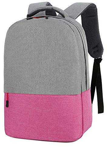 Freizeit Computer Rucksack, 15,6 Zoll Multifunktional Mit Großer Kapazität Schulranzen, Leicht Zu Tragen, Geeignet Für Reisen Und Camping (Pink)