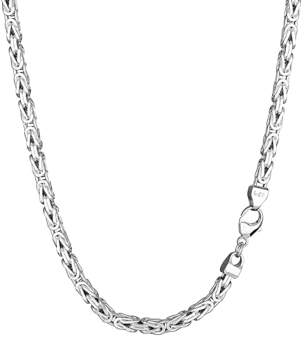 NKlaus 80cm Königskette 925 Silber elegante Halskette Breite: 4,7mm Collier 97g schwer 3467