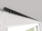 Market-Alley Vorhangschiene Aluminium Weiß/Schwarz Gardinenschiene ; C 1-läufig ; 120cm-600cm. Für Kräuselband Gardinen oder Schiebevorhang (Schwarz Gardinenschiene mit Ösengleiter ; 140cm)