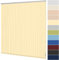 Lamellenvorhang nach Maß Vertikaljalousie 89 mm für Tür und Fenster viele Farben Maßanfertigung Wand- und Deckenmontage Jalousie Lamellen Rollo (Breite 140,1-160 cm x Höhe 160,1-180 cm, Gelb)