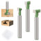 Jubaopen 3PCS 6mm Fresa Madera Broca Fresadora Broca Fresadora Madera Ranura en T Brocas para Esquinas y Ranuras Tornillo Hexagonal 5/16 3/8 1/2 Madera Maciza, Tableros de Partículas (Acero carbono)