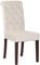 CLP Esszimmerstuhl Lisburn I Samt I Stoff I Polsterstuhl Gesteppt Chesterfield Design, Farbe:Creme, Material:Samt