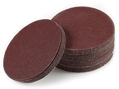 LEONTOOL 50 PCS 4 Inches Sanding Discs Hook and Loop 80 Grit Sanding Pads for Orbital Sander Round Orbital Sandpaper No Hole