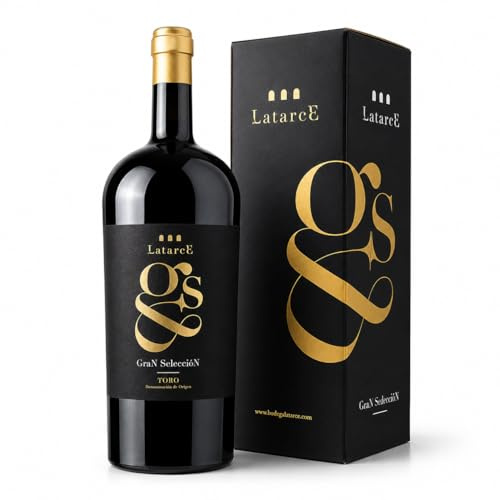 Latarce Gran Selección 2018 | Vino Tinto D.O. Toro 100% Tinta de Toro | Magnum 1,5L Estuche Numerado | Viñedos 70 Años 18 Meses Roble Francés | Edición Limitada 856 Botellas