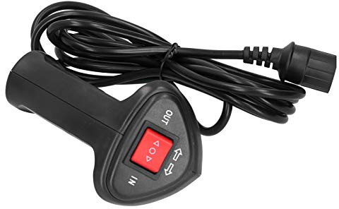 Replacement Winch Hand Controller, Winch Remote Control Controller with 3‑pin Plug with Ergonomic Grip, 9.2ft Connector Cable Fit for Car Off-Road Vehicle