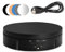 Aomdom Plateau Tournant Electrique, 360° Rotatif Table Tournante Rotative électrique Rechargeable, 3 Vitesses et Angle Réglables, Charge 10 kg, diamètre 14,6 cm, avec 6 Fonds en PVC