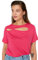 Trendyol Mujer, Blusa básica Ajustada con Cuello Redondo, Talla, Fucsia, 3XL Grande