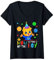 Damen Mutter des Geburtstags Junge | Feiern Sie mit Lucas | Happy Birthday T-Shirt mit V-Ausschnitt