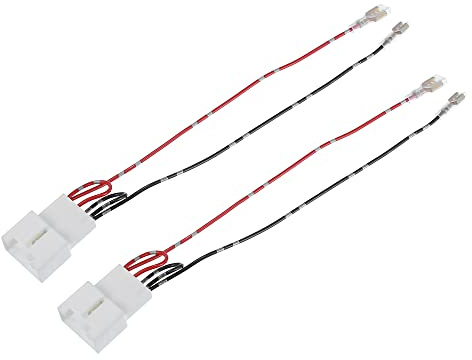 X AUTOHAUX Lautsprecherkabelbaum-Adaptersteckverbinder Für Ford 15-20 | Für Mazda 3/6/CX-5 13-17, Kunststoff, Metall, Kupfer, Schwarz, Rot, Weiß, Kabellänge 21.5cm, 4-Pin, Einfach Installieren