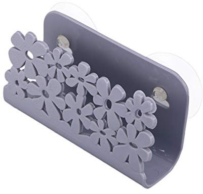 Zerodeko Évier Caddie Porte-Éponge avec Ventouses Plat Éponge Panier Cuisine Évier Rangement Organisateur pour Éponges Épurateurs