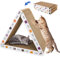 Katzenkratzmatte Catismus, dreieckig, faltbar, Karton, recycelbar, Katzenhaus, Spleißen von Katzen, Kratzkarton, dreieckiger Kratzer, Katzenspielzeug, Tunnel CAI