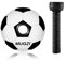 Fahrrad Headset Top Cap Vorbau Kappe Abdeckung 1 1/8 Zoll Light Steuersatzkappe + Alu Schraube für Fahrrad MTB Rennrad (Fußball)