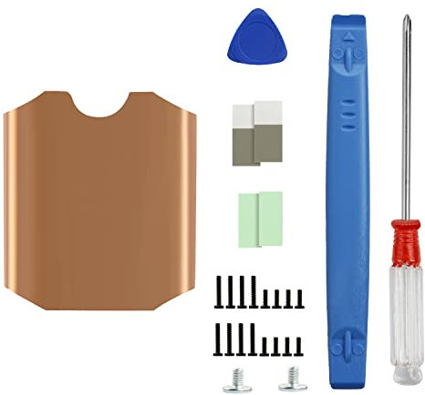 Steam Deck SSD Heatsink Thermal Pad: M.2 2230 NVME SSD Copper Heat Sink Cooling Thermal Pastes Back Cover Opening Tools Back Screws Replacements Screwdriver Repair Kit for Stream Deck SSD
