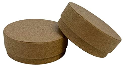 Nutley's 8.5ml Shallow Kraft Lip Balm Pot Eco Friendly Cosmetic Travel Size Recyclable (20)