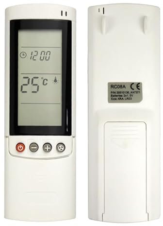 Airwell-Telecomando di ricambio per condizionatori Airwell RC08A,Telecomando universale di ricambio per condizionatori Airwell - Pompa di Calore - Inverter