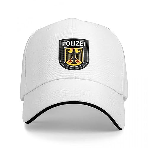 ENWIND Baseballmütze Bundespolizei Mütze Baseballmütze Hüte Mützen für Frauen Herren Bedruckte Mode Männer Frauen verstellbare Outdoor Freizeithüte
