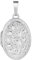 JEVELION Medaillon Silber 925 ovaler Amulett Anhänger für 2 Bilder zum Öffnen für Damen Silberamulett und Schmuck-Etui