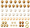 54-Teilige Ballondekorationen Mit 2 Rollen Goldenem Band, Beige-Braunes Ballonset, Herbst-Geburtstagsdekorationen, Babyparty-Ballondekorationen