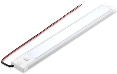 acegoo 12V LED Unterbauleuchte 470lm Wohnmobil Dimmbar Innenbeluchtung 4,5W Integriertem Dimmschalter&Rotes Licht, Küche, Kabine für Boot Yacht Wohnwagen Camper 305mm(4000K)