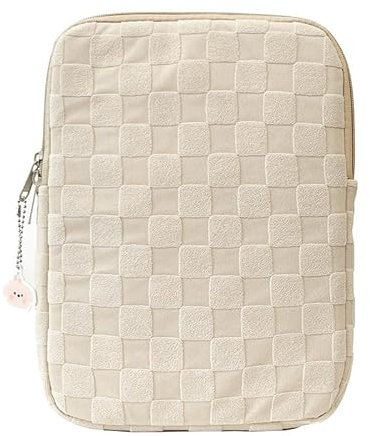 Women's Fairycore Cute Carrying Laptop Bag Preppy Alt Laptop Sleeve Aesthetic Laptop Cover Harajuku Kawaii Pad Case (11inch,Khaki)