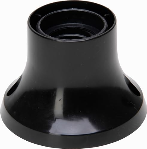 Kopp Deckenfassung E27, 4 A, 250 V, Höhe 6,7 cm, Durchmesser an der Decke 8,3 cm, Durchmesser Hals 4,9 cm, Schraubenabstand 6,8 cm, schwarz, 216705043