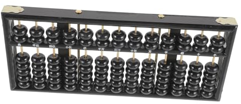 Abaodam Boulier pour Enfants Boulier en Bois Massif Chinois Boulier Vintage Boulier d'apprentissage des Mathématiques Boulier Rétro Boulier Éducatif Étudiants Boulier Les Étudiants