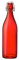 KWARE Vintage Style Glass Bottles 1 Litre Swing Top Bottles - Ideal for Domestic or Commercial Use - Fill with Water, Wine, Liquor, Oil, Beer, Schnapps or Cordials (Swing top Red)