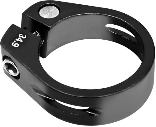 LICQIC 34.9 mm Bike Seat Post Clamp for MTB Bike Road Bike Casual Bike (Black)