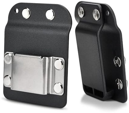 2PCS Drill Holder for Tool Belt, Drill Holster, Tool Belt Clip for Drill Compatible Up to 2 Belt, Quick Response Drill Belt Clip with Impact Driver Tool Belt for Electrician, Carpenter