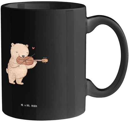 Mr. & Mrs. Panda Tasse Violine Anfänger - Geschenk, Geiger, Kaffeetassen, Tasse Motive, Geige, Spielen lernen, Vibrato, Musiker, Teebecher,